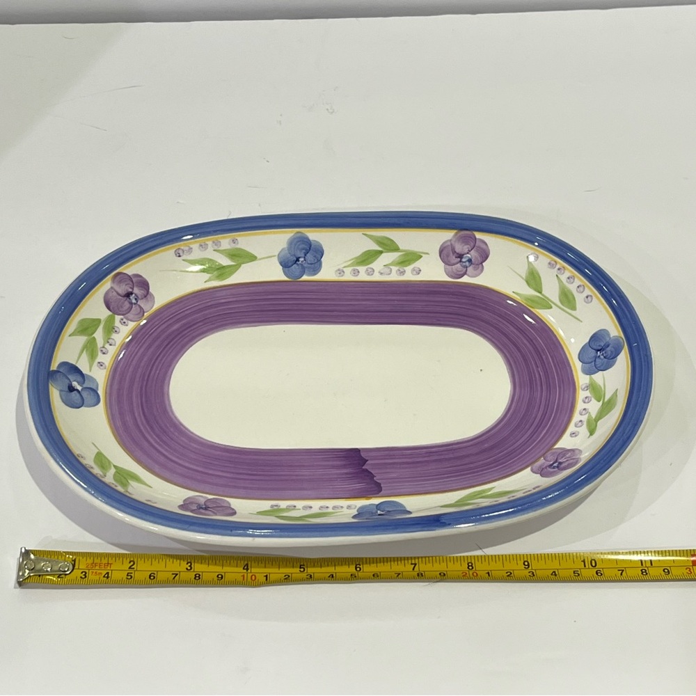 Gibson Bella Handpainted Platter